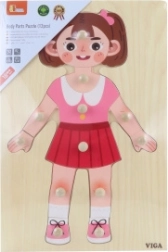 Puzzle encastrable en bois – fille