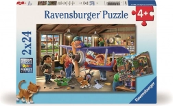 Ravensburger puzzle deviens mécanicien d’avions et de trains 2x24 pièces