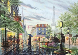 Puzzle Pluie d’été à Paris 2000 pièces