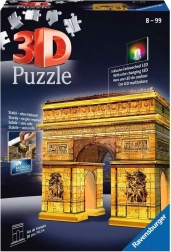 Puzzle 3D lumineux Édition Nuit Arc de Triomphe