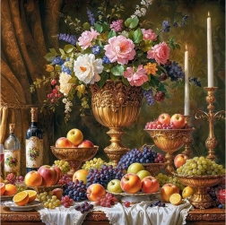 Puzzle CHERRY PAZZI table baroque 2000 pièces