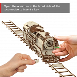 Puzzle 3D en bois WOODEN CITY Express avec rails