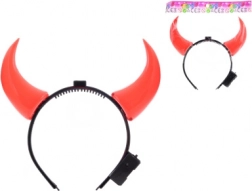 Cornes de diable lumineuses 19 cm