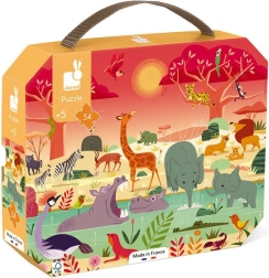 Puzzle Janod dans une valisette Savane 54 pièces