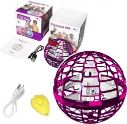 Balle volante Flynova LED rose 10 cm