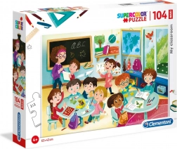 Puzzle maxi 104 pièces Ma classe CLEMENTONI