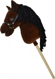 Steppos premium cheval-bâton Lucky brun foncé 70 cm