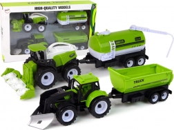 Set de véhicules agricoles avec tracteur, moissonneuse-batteuse et citerne