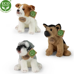 Chien en peluche assis 20 cm ECO friendly RAPPA