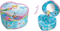 Boîte à bijoux en forme de cœur avec fée de Pecoware avec boîte à musique