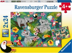 Puzzle RAVENSBURGER Koalas et paresseux 2×24 pièces
