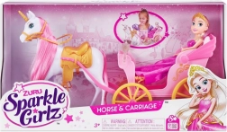 Poupée princesse avec licorne et carrosse SPARKLE GIRLZ 26,5 cm