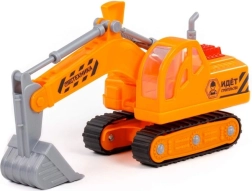 Pelle mécanique à chenilles 20 cm sans propulsion – jouet de construction en plastique résistant