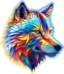 Puzzle en bois Loup noble 250 pièces WOODEN CITY