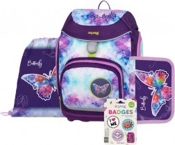 Ensemble de fournitures scolaires OXY Sherpy Papillon pour enfants