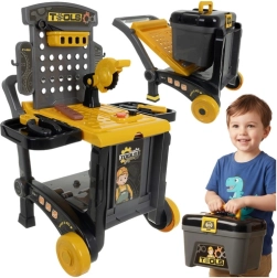 Atelier pour enfants 3-en-1 avec chariot et mallette, 59 pièces