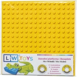 Plaque de construction Junior jaune 16x16