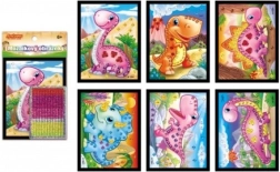 Mozaïka Mini Dinosaure Pailleté 10x12 cm