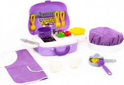 Set de cuisine avec valisette à roulettes POLESIE (21 pièces)