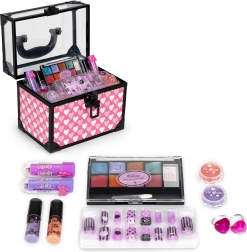 coffret de maquillage et vernis à ongles pour enfants dans une trousse cosmétique