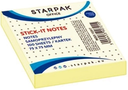 Stick-it blocs-notes adhésifs jaunes 7,5 cm