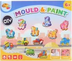 Fabrication et peinture de moyens de transport – kit créatif en plâtre pour enfants 6+