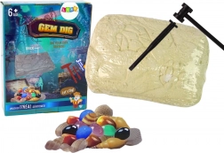 Set archéologique de cristaux de la mine de pierres précieuses