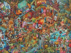 Puzzle HEYE 1500 pièces – amusement entre amis, Tiurina (puzzle + poster)