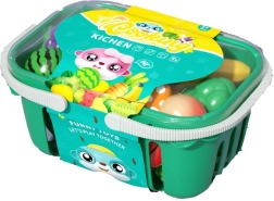 Panier avec fruits et légumes à découper