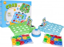 Jeu d’adresse Crabie – formes colorées et petite sonnette
