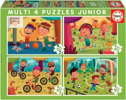 Educa puzzle pour enfants Thèmes sportifs 4-en-1