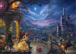 Puzzle La Belle et la Bête – danse au clair de lune 1000 pièces