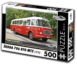Puzzle RETRO-AUTA Škoda 706 RTO MTZ 500 pièces