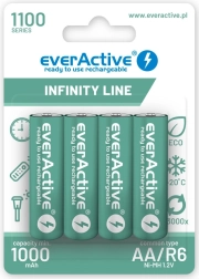 Accumulateur AA 1100 mAh, 4 pcs, Infinity Line