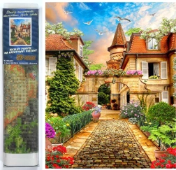 Peinture diamantée Vieille ville 30x40 cm