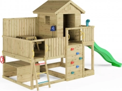 Aire de jeux de jardin en bois FUNGOO Sweet House avec toboggan