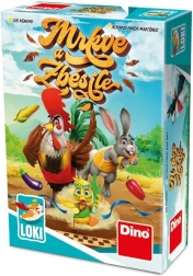 Jeu de cartes de course pour enfants Dino Carottes à fond
