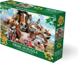 Puzzle 3D Animaux domestiques souriants