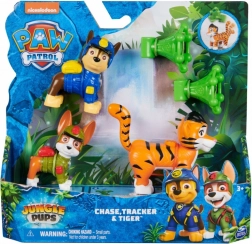 Figurines Pat' Patrouille : Jungle Patrol, Chase et Tracker