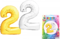 Ballon gonflable chiffre 2, 40 cm