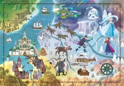 Puzzle Story Maps : La Reine des neiges 1000 pièces