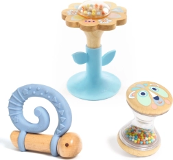 Coffret cadeau DJECO de hochets et anneaux de dentition pour bébé