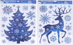 Décoration de fenêtre de Noël 41 × 29 cm