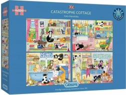 Puzzle Gibsons Catastrophe féline 4 × 500 pièces