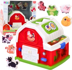 Ferme interactive – grange musicale avec animaux et lumières