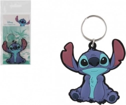 Porte-clés en caoutchouc Lilo & Stitch 6 cm