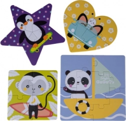 Gagagu – ensemble de puzzles géométriques pour enfants, 2 à 6 pièces