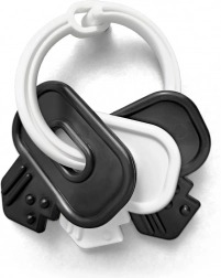 hochets porte-clés noir et blanc pour bébés