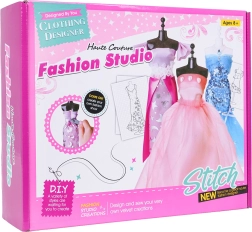 kit créatif petite styliste – tissus colorés et accessoires