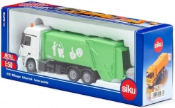 Camion-benne avec conteneur à déchets